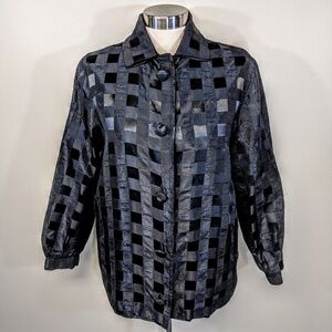 Vintage Saks Fifth Avenue Silk Blend Jacket Glam Party